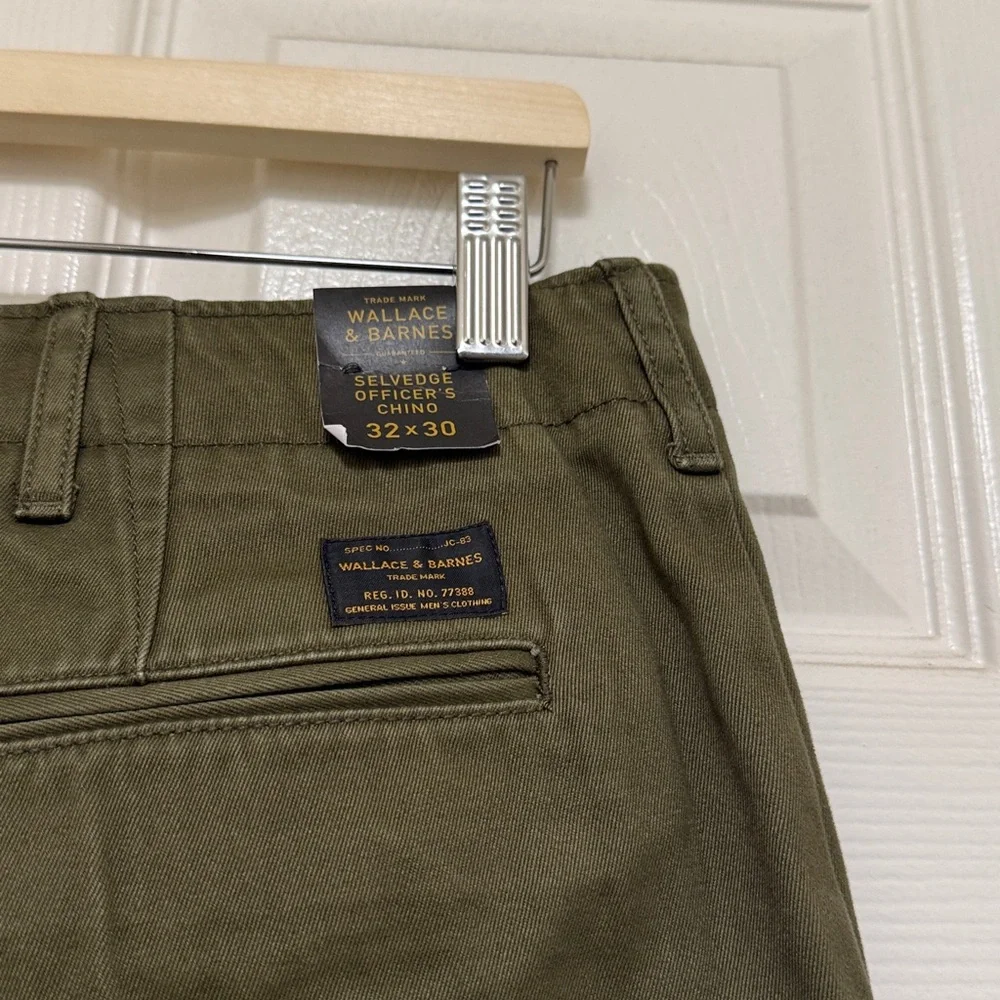 NWT J.Crew x Wallace & Barnes Selvedge Officer Chino Pant